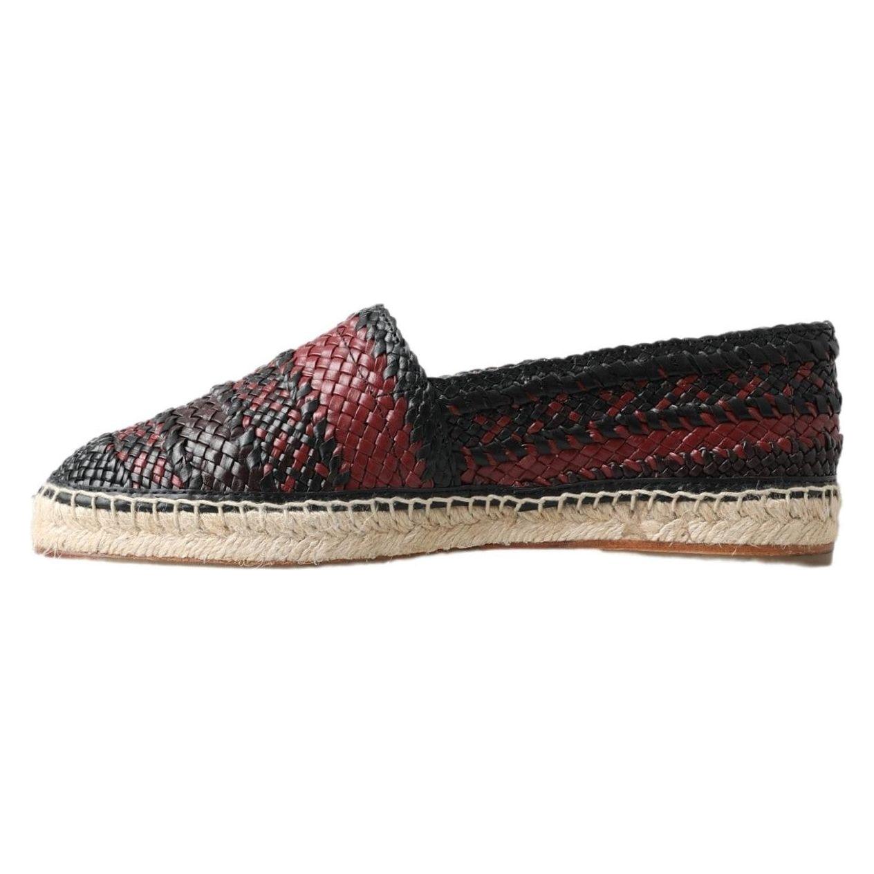 Dolce & Gabbana Elegant Woven Leather Espadrilles Dolce & Gabbana