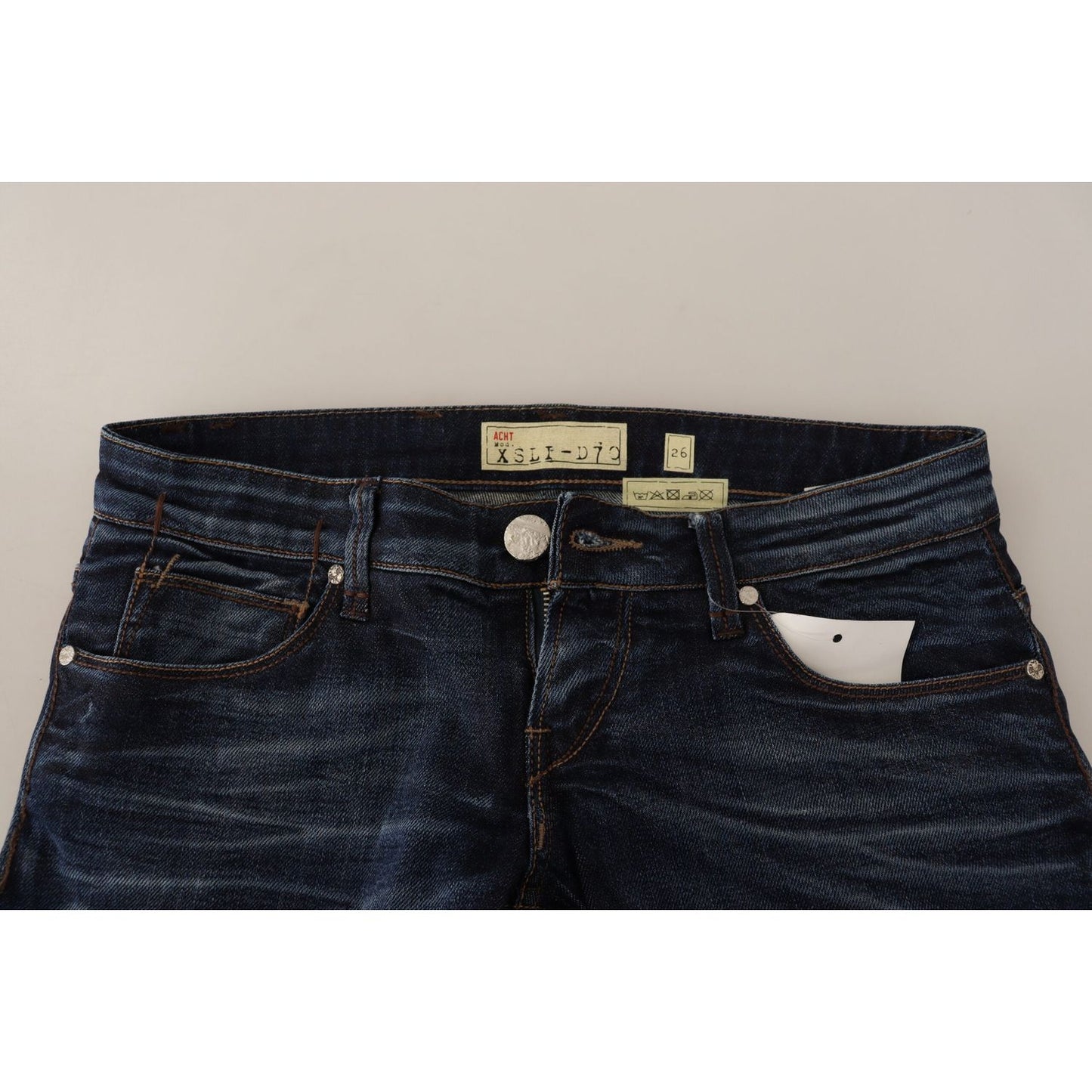 Acht Chic Slim Fit Blue Washed Jeans Acht