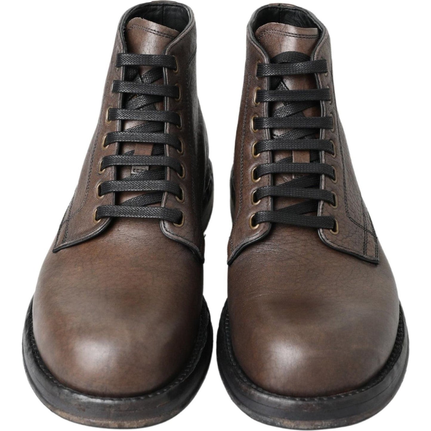 Dolce & Gabbana Elegant Horse Leather Lace-Up Boots Dolce & Gabbana