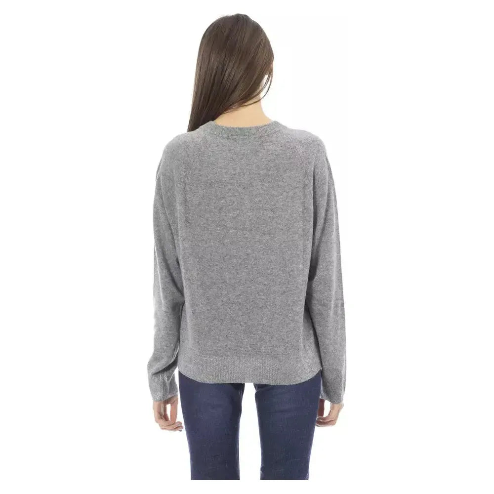 Baldinini Trend "Gray Wool Women's Sweater" Baldinini Trend