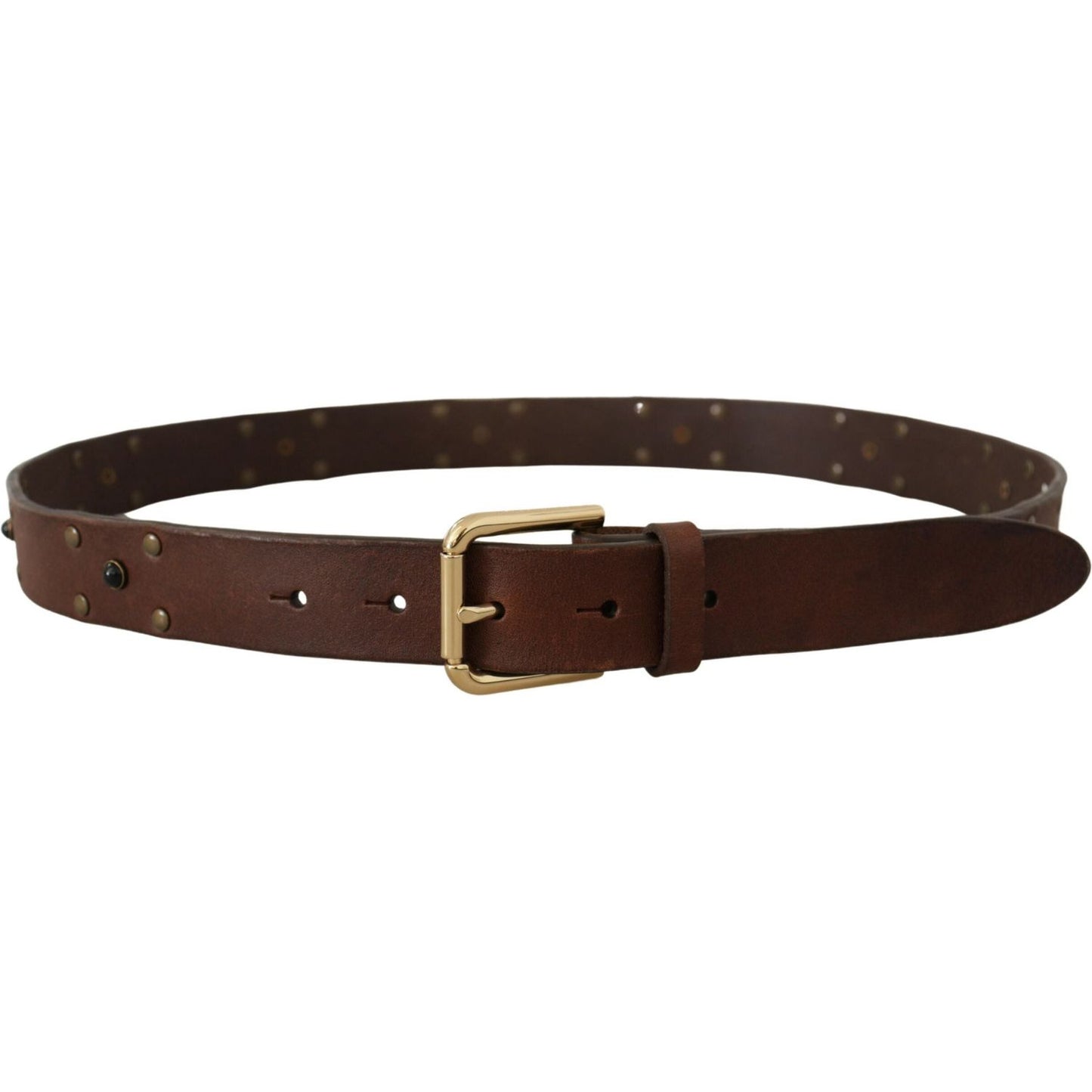 Dolce & Gabbana Elegant Leather Belt with Metal Buckle Dolce & Gabbana