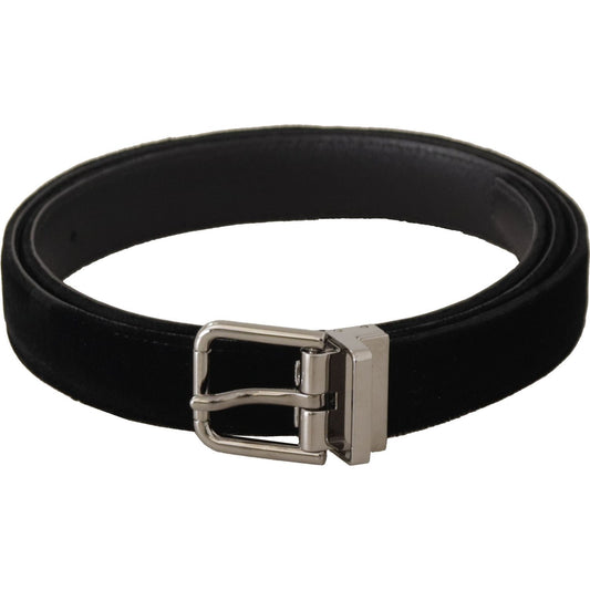 Dolce & Gabbana Elegant Velvet Designer Belt Dolce & Gabbana