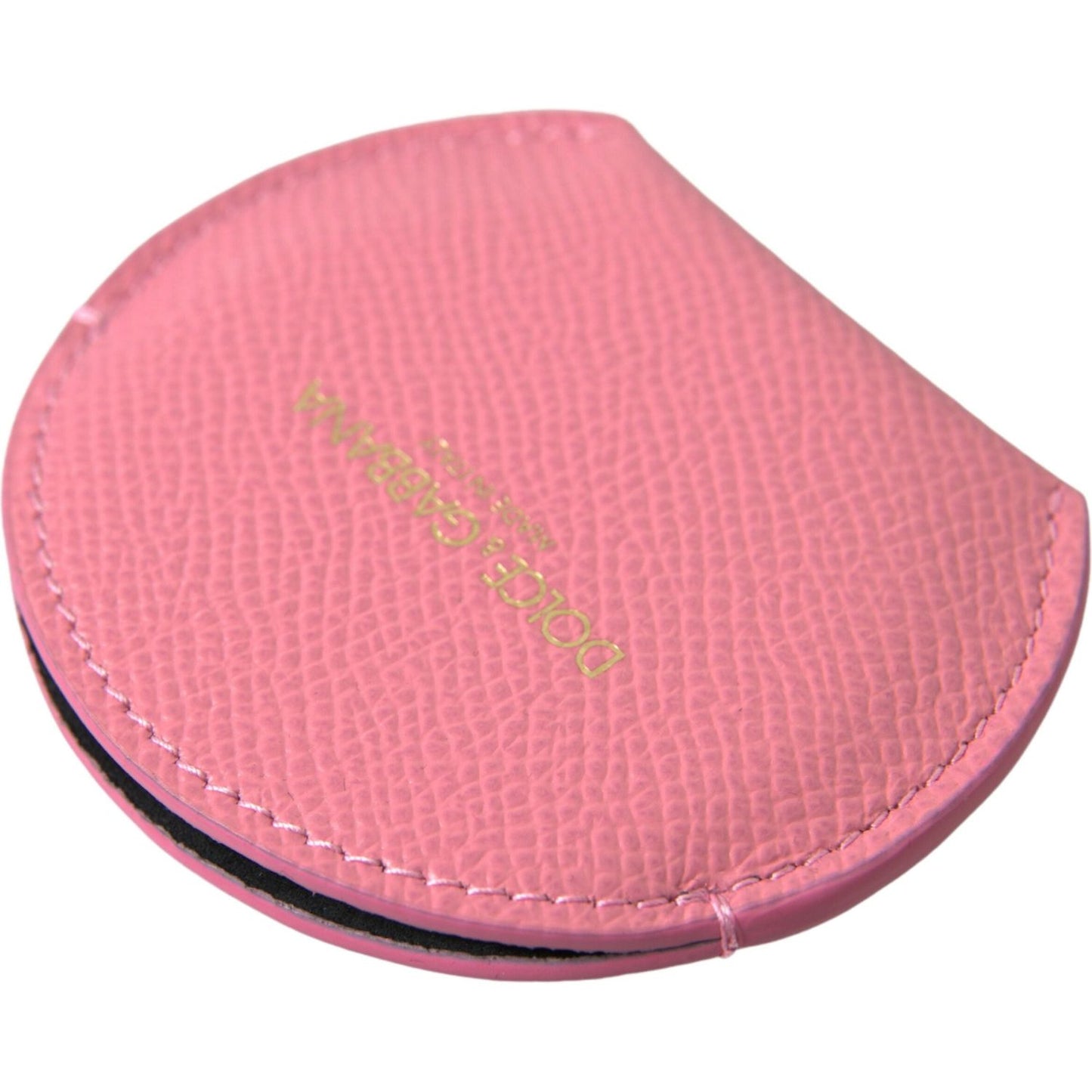 Dolce & Gabbana Elegant Pink Leather Mirror Holder Dolce & Gabbana