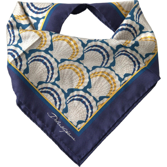 Dolce & Gabbana Elegant Multicolor Silk Men's Square Scarf Dolce & Gabbana