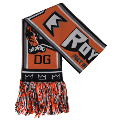 Dolce & Gabbana Multicolor Wool DG Royals Wrap Fringe Scarf 10% Cashmere,1728,5% Nylon,67345645728,Accessories,Dolce & Gabbana,Material: 85% Virgin Wool,Multicolor,New with tags,Scarves - Accessories,Scarves - Scarves - Accessories,Scarves - Women - Acces