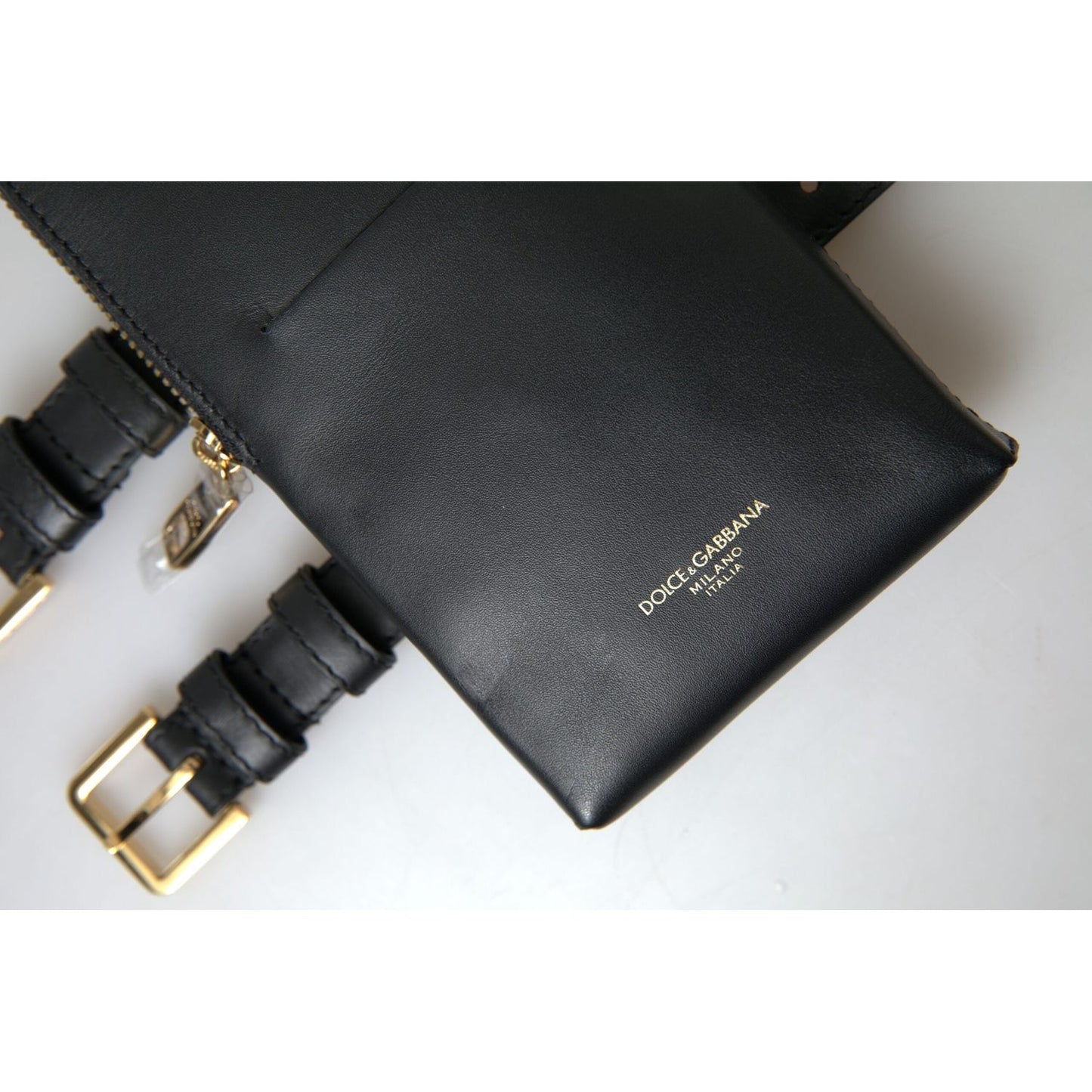 Dolce & Gabbana Elegant Leather Wristlet Clutch Dolce & Gabbana