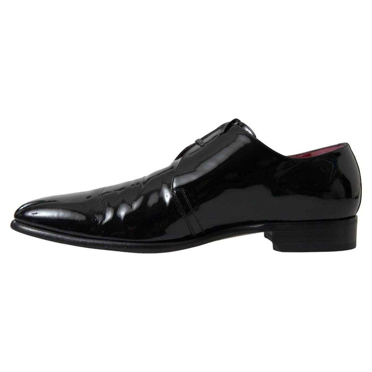 Dolce & Gabbana Elegant Black Patent Leather Formal Men's Shoes Dolce & Gabbana