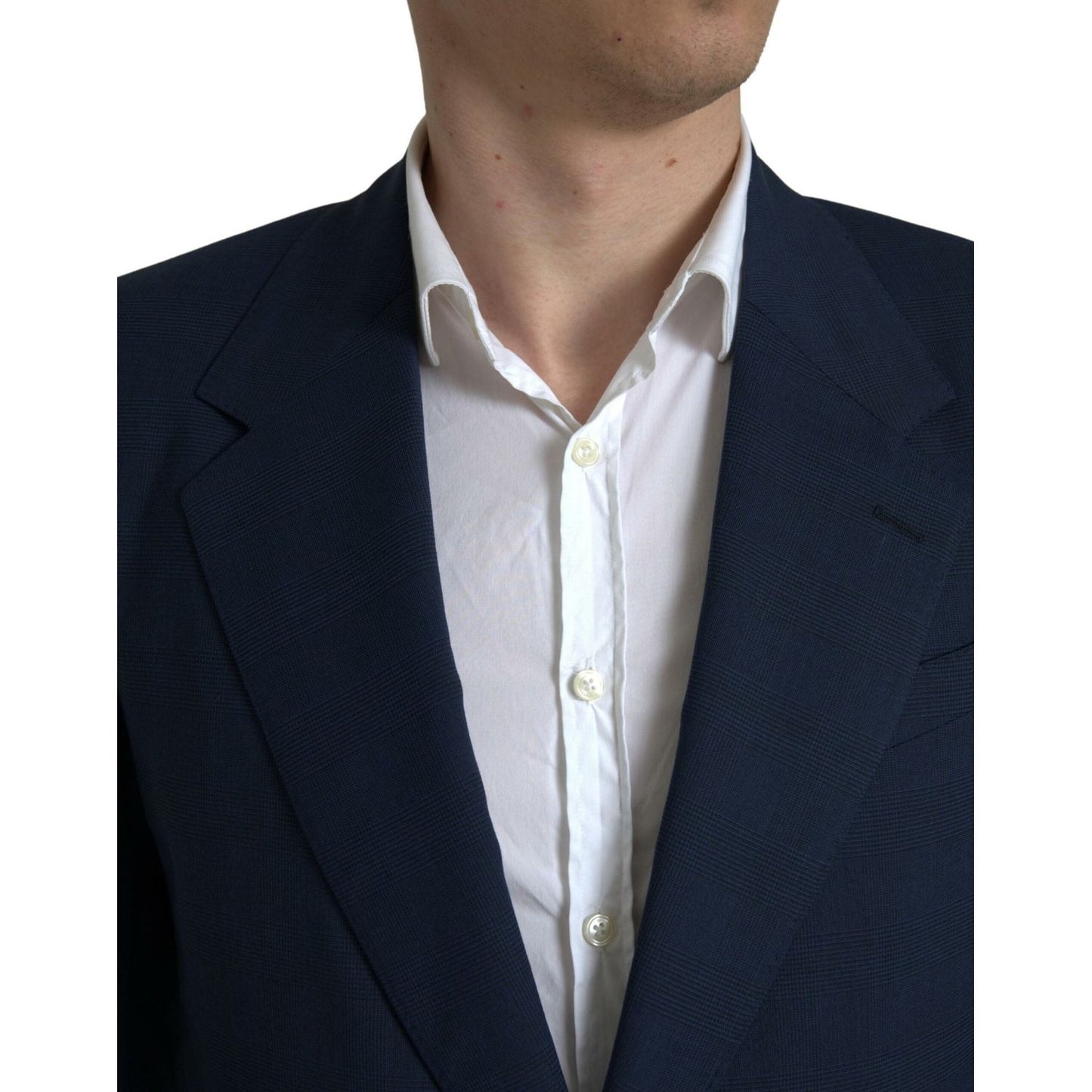 Dolce & Gabbana Elegant Slim Fit Blue Two-Piece Suit Dolce & Gabbana