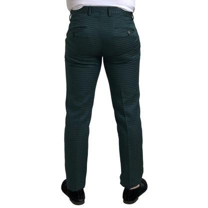 Dolce & Gabbana Green 3 Piece Single Breasted MARTINI Suit 1728,25% Polyester,29% Silk,67345645728,Clothing,Dolce & Gabbana,Green,IT44 | XS,Material: 46% Cotton,Men,Men - Clothing,New with tags,Suits & Blazers - Clothing,Suits - Men - Clothing,Three-Piece