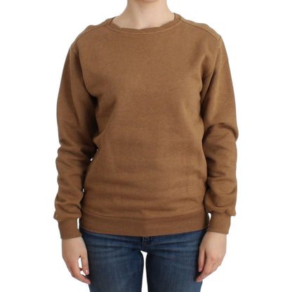 John Galliano Brown Crewneck Cotton Sweater 1728,67345645728,Brown,Clothing,John Galliano,Material: 100% Cotton,New with tags,S,Sweaters - Clothing,Sweaters - Women - Clothing,Sweatshirts - Sweaters - Clothing,Women,Women - Clothing,XS