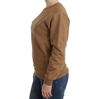 John Galliano Brown Crewneck Cotton Sweater 1728,67345645728,Brown,Clothing,John Galliano,Material: 100% Cotton,New with tags,S,Sweaters - Clothing,Sweaters - Women - Clothing,Sweatshirts - Sweaters - Clothing,Women,Women - Clothing,XS