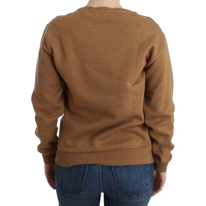 John Galliano Brown Crewneck Cotton Sweater 1728,67345645728,Brown,Clothing,John Galliano,Material: 100% Cotton,New with tags,S,Sweaters - Clothing,Sweaters - Women - Clothing,Sweatshirts - Sweaters - Clothing,Women,Women - Clothing,XS