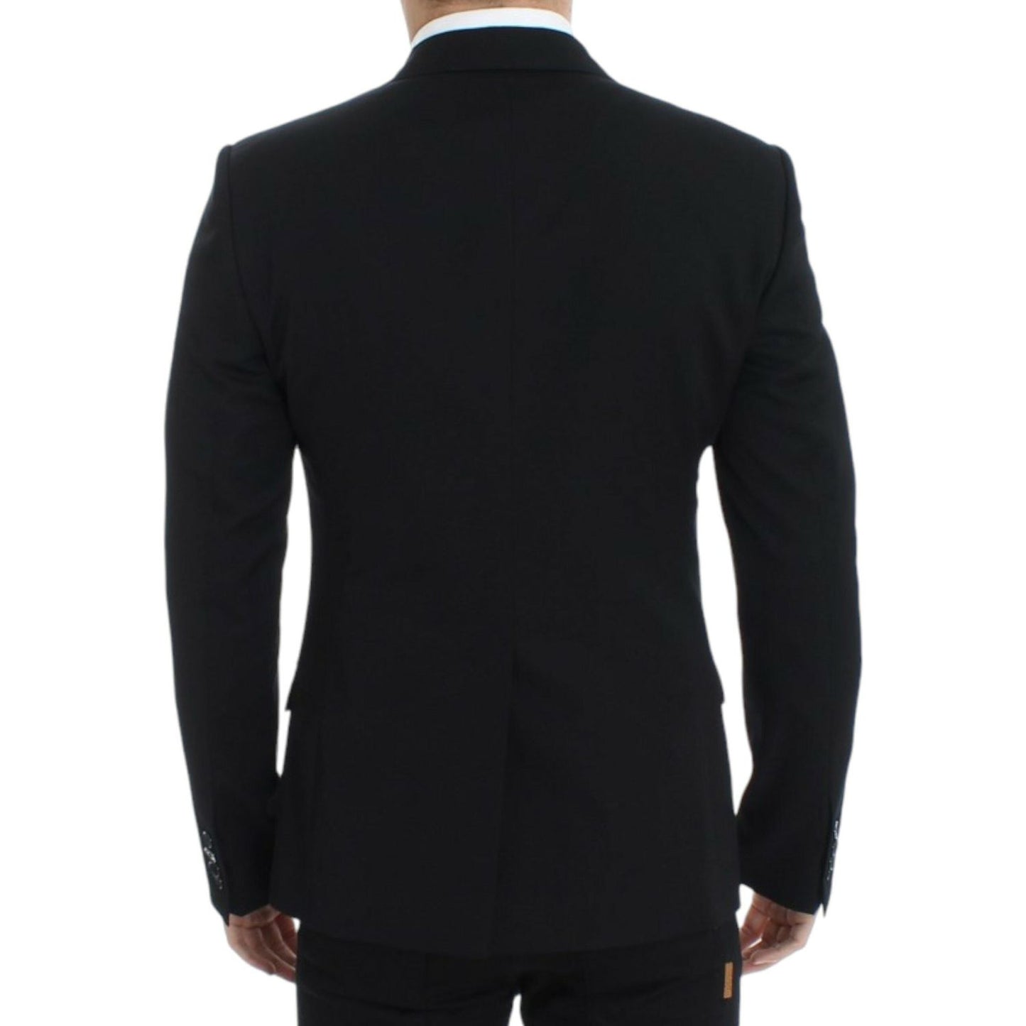 Dolce & Gabbana Elegant Slim Fit Black Wool Blazer Dolce & Gabbana