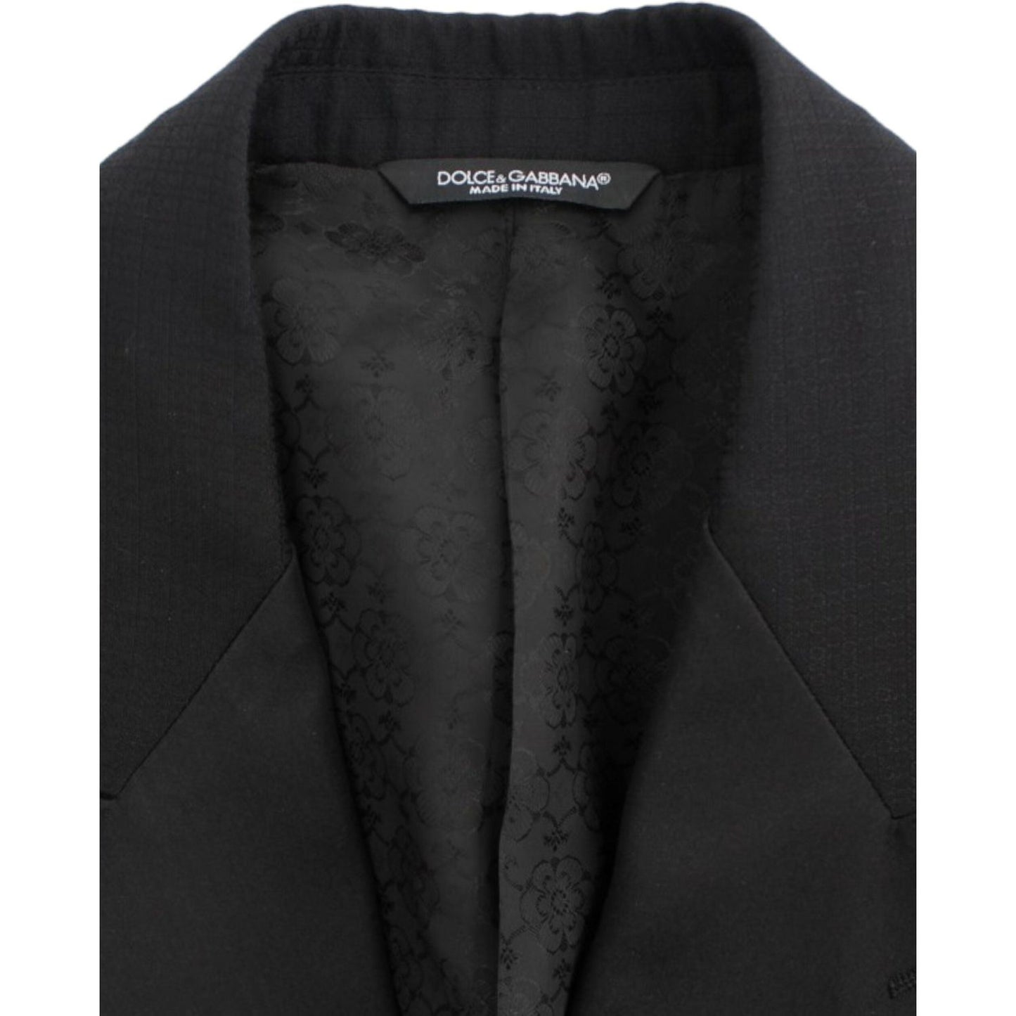 Dolce & Gabbana Elegant Black Silk Blend Sicilia Blazer Dolce & Gabbana