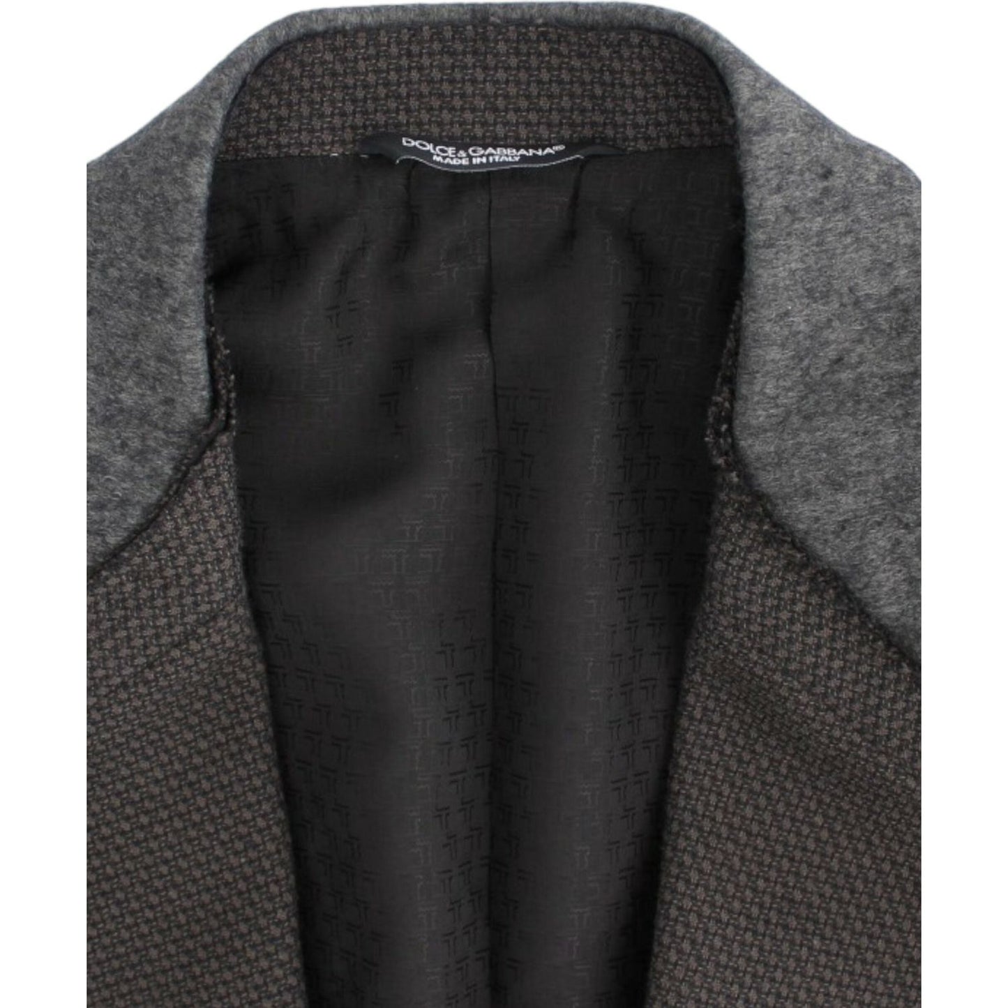 Dolce & Gabbana Brown wool slim fit blazer