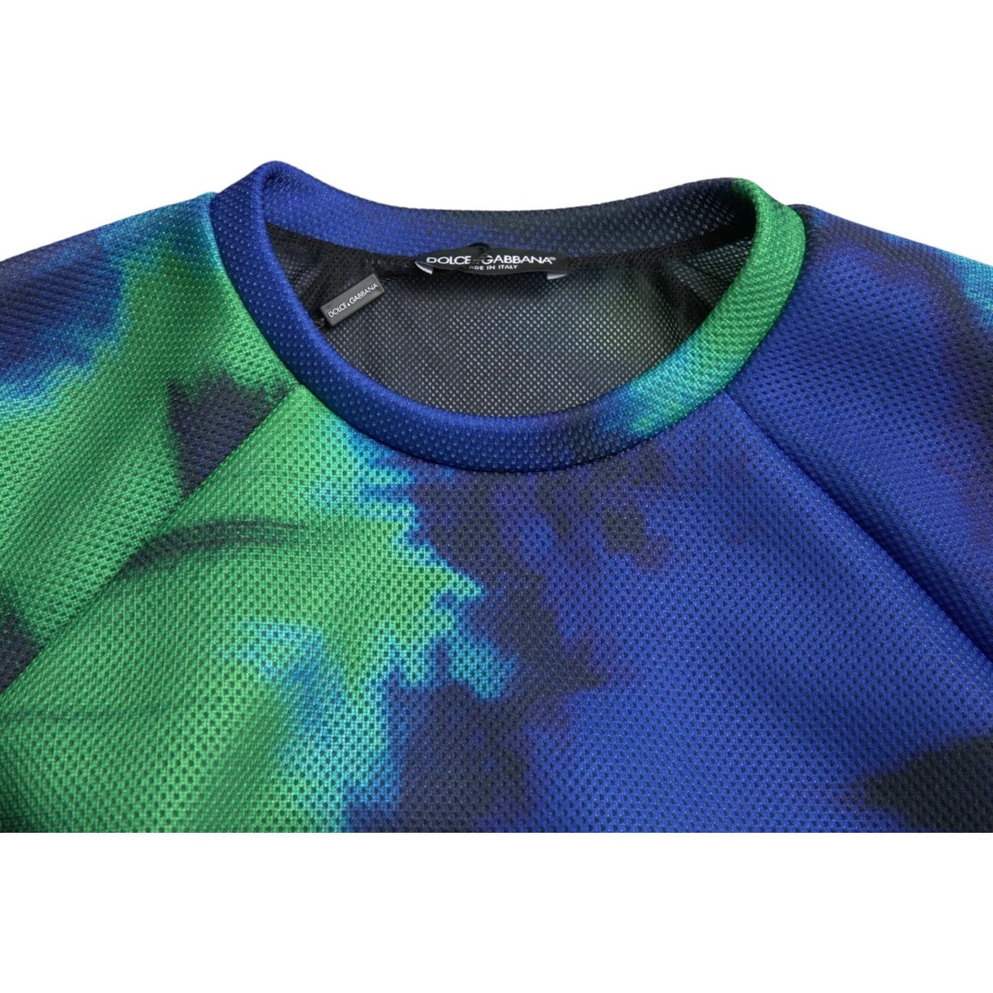 Dolce & Gabbana Multicolor Graphic Crew Neck Pullover Sweater Dolce & Gabbana