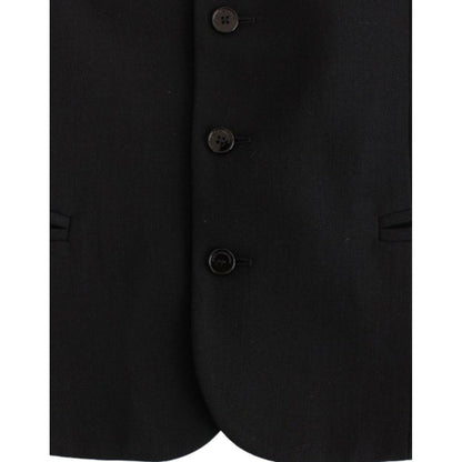 Costume National Black wool blend casual vest 1728,4% Elastane,43% Wool,67345645728,Black,Clothing,Costume National,IT48 | M,Material: 53% Polyester,Men,Men - Clothing,New with tags,Suits & Blazers - Clothing,Vests - Men - Clothing,Waistcoats - Suits & Bl
