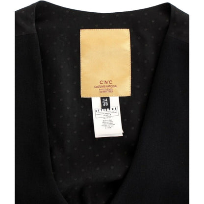 Costume National Black wool blend casual vest 1728,4% Elastane,43% Wool,67345645728,Black,Clothing,Costume National,IT48 | M,Material: 53% Polyester,Men,Men - Clothing,New with tags,Suits & Blazers - Clothing,Vests - Men - Clothing,Waistcoats - Suits & Bl