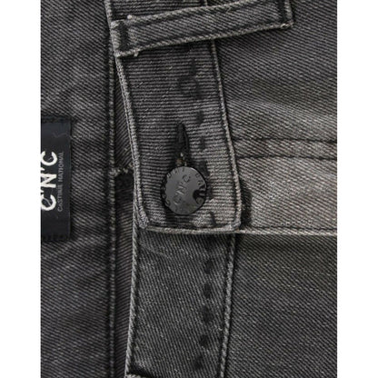 Costume National Gray straight leg jeans 1728,2% elastan,67345645728,Clothing,Costume National,Gray,Jeans & Pants - Women - Clothing,Jeans Denim - Clothing,Material: 98% cotton,New with tags,Straight-Leg Jeans - Jeans Denim - Clothing,W24,W25,W26,W27,W28,