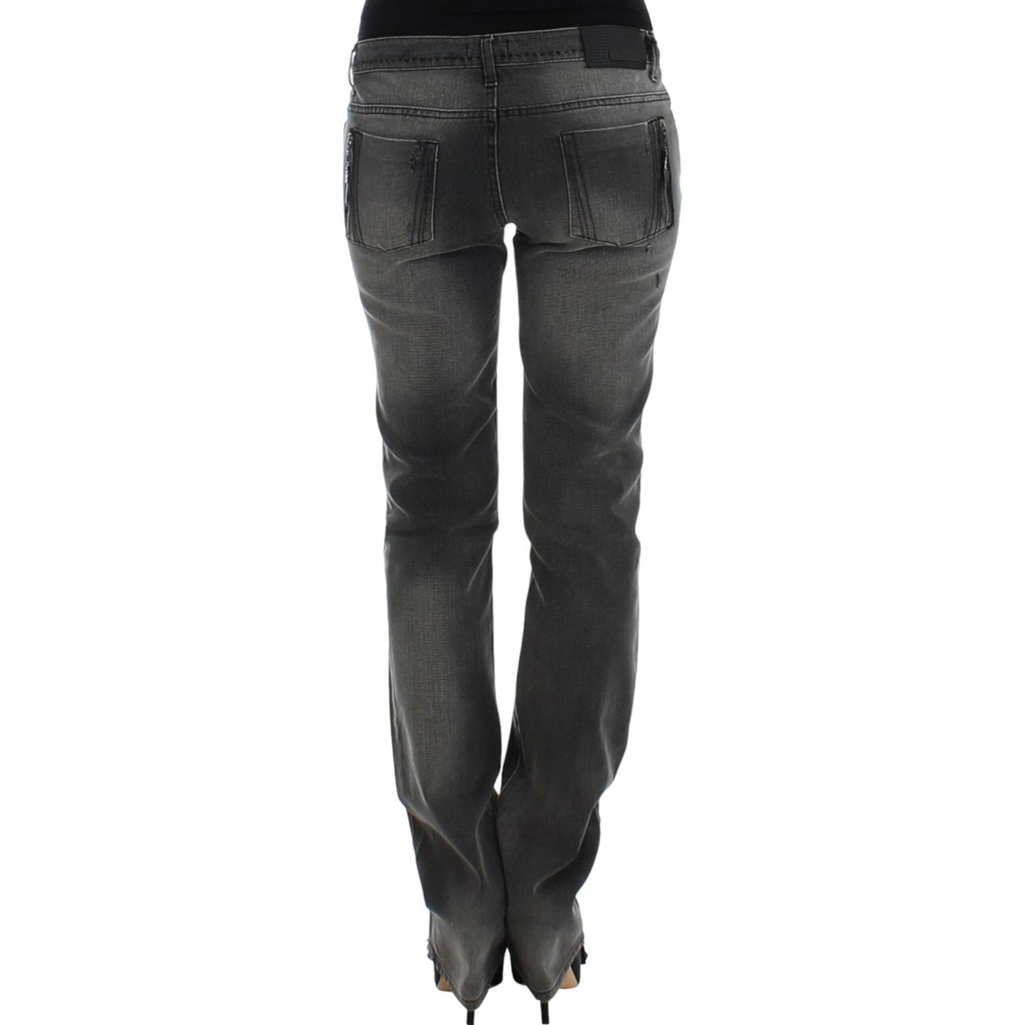 Costume National Gray straight leg jeans 1728,2% elastan,67345645728,Clothing,Costume National,Gray,Jeans & Pants - Women - Clothing,Jeans Denim - Clothing,Material: 98% cotton,New with tags,Straight-Leg Jeans - Jeans Denim - Clothing,W24,W25,W26,W27,W28,