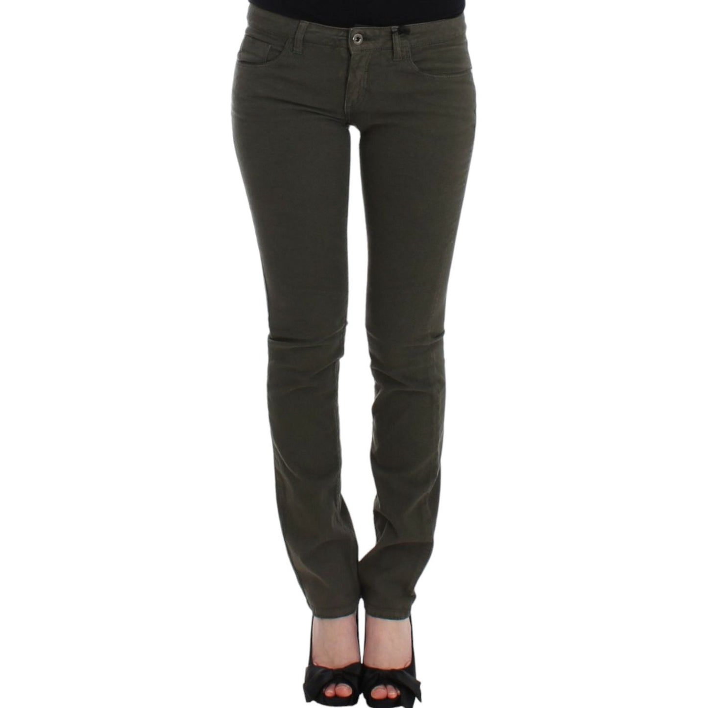 Costume National Green slim leg jeans 1728,3% elastan,67345645728,Clothing,Costume National,Green,Jeans & Pants - Women - Clothing,Jeans Denim - Clothing,Material: 97% cotton,New with tags,Slim Fit Jeans - Jeans Denim - Clothing,W26,Women,Women - Clothing