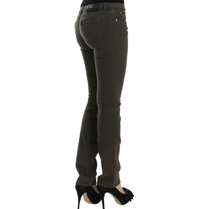 Costume National Green slim leg jeans 1728,3% elastan,67345645728,Clothing,Costume National,Green,Jeans & Pants - Women - Clothing,Jeans Denim - Clothing,Material: 97% cotton,New with tags,Slim Fit Jeans - Jeans Denim - Clothing,W26,Women,Women - Clothing