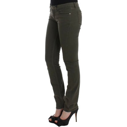 Costume National Green slim leg jeans 1728,3% elastan,67345645728,Clothing,Costume National,Green,Jeans & Pants - Women - Clothing,Jeans Denim - Clothing,Material: 97% cotton,New with tags,Slim Fit Jeans - Jeans Denim - Clothing,W26,Women,Women - Clothing