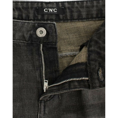 Costume National Gray distressed jeans 1728,67345645728,Clothing,Costume National,Gray,Jeans & Pants - Women - Clothing,Jeans Denim - Clothing,Material: 100% cotton,New with tags,Straight-Leg Jeans - Jeans Denim - Clothing,W26,Women,Women - Clothing