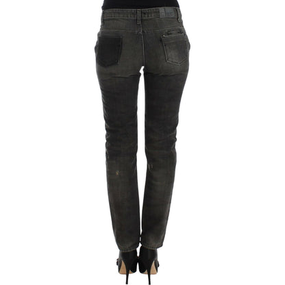 Costume National Gray distressed jeans 1728,67345645728,Clothing,Costume National,Gray,Jeans & Pants - Women - Clothing,Jeans Denim - Clothing,Material: 100% cotton,New with tags,Straight-Leg Jeans - Jeans Denim - Clothing,W26,Women,Women - Clothing
