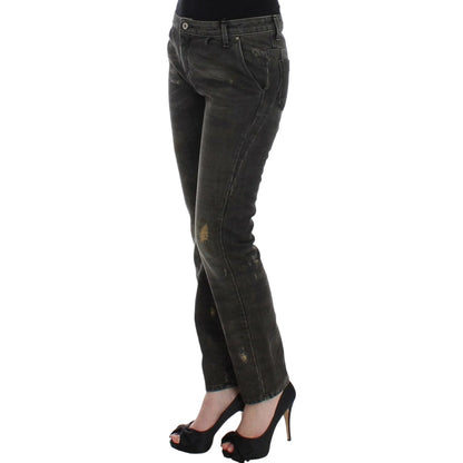 Costume National Gray distressed jeans 1728,67345645728,Clothing,Costume National,Gray,Jeans & Pants - Women - Clothing,Jeans Denim - Clothing,Material: 100% cotton,New with tags,Straight-Leg Jeans - Jeans Denim - Clothing,W26,Women,Women - Clothing
