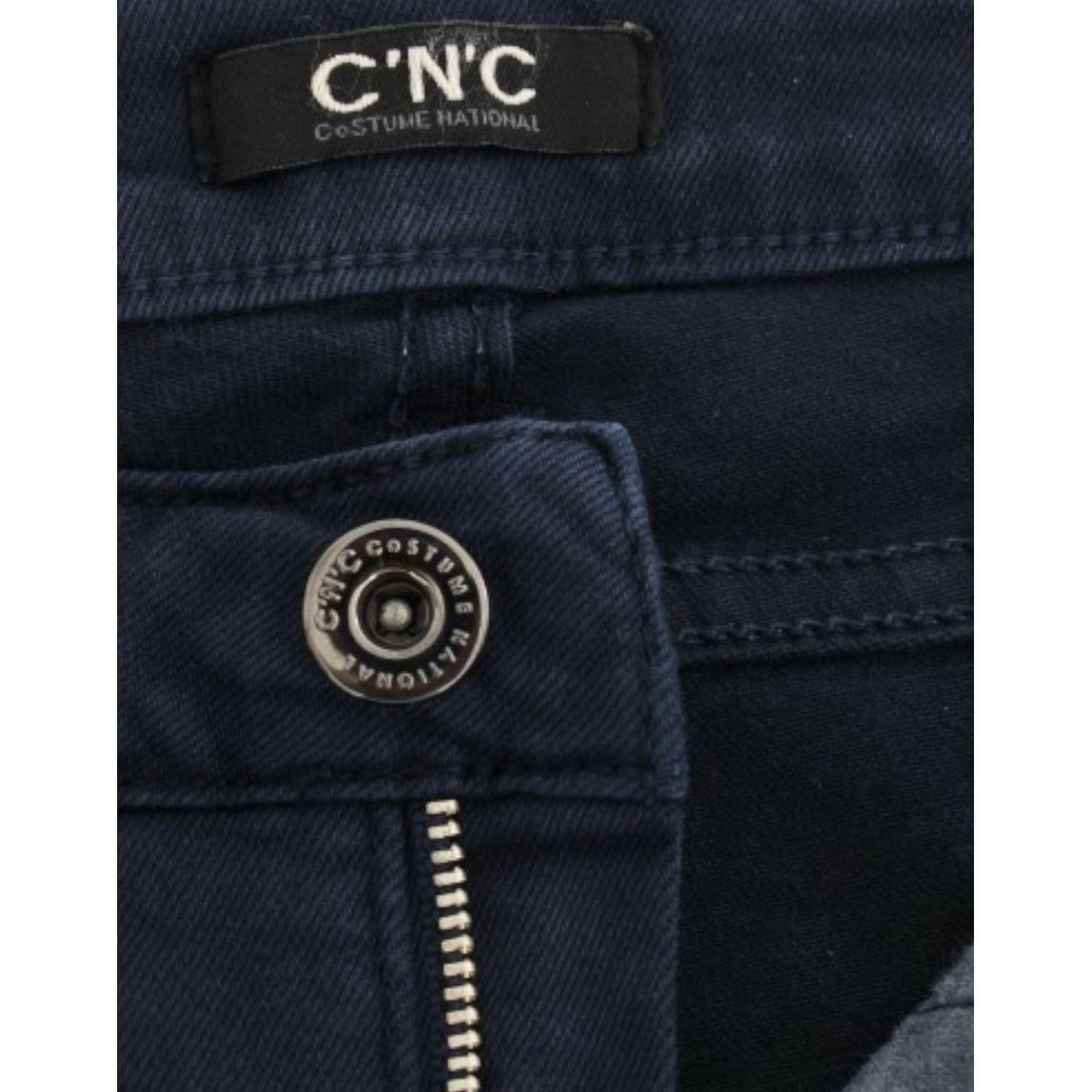 Costume National Chic Blue Straight Leg Denim Delight Costume National