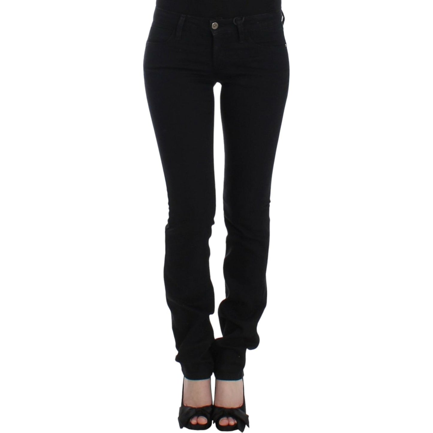 Costume National Black straight leg jeans 1728,35% elastan,67345645728,Black,Clothing,Costume National,Jeans & Pants - Women - Clothing,Jeans Denim - Clothing,Material: 65% cotton,New with tags,Straight-Leg Jeans - Jeans Denim - Clothing,W26,Women,Women -