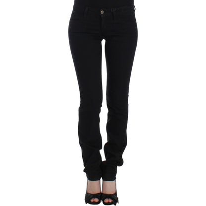 Costume National Black straight leg jeans 1728,35% elastan,67345645728,Black,Clothing,Costume National,Jeans & Pants - Women - Clothing,Jeans Denim - Clothing,Material: 65% cotton,New with tags,Straight-Leg Jeans - Jeans Denim - Clothing,W26,Women,Women -