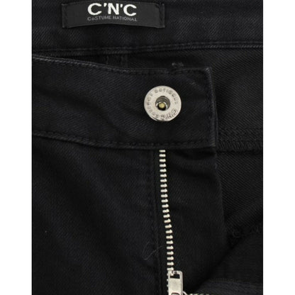 Costume National Black straight leg jeans 1728,35% elastan,67345645728,Black,Clothing,Costume National,Jeans & Pants - Women - Clothing,Jeans Denim - Clothing,Material: 65% cotton,New with tags,Straight-Leg Jeans - Jeans Denim - Clothing,W26,Women,Women -