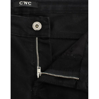 Costume National Black straight leg jeans 1728,35% elastan,67345645728,Black,Clothing,Costume National,Jeans & Pants - Women - Clothing,Jeans Denim - Clothing,Material: 65% cotton,New with tags,Straight-Leg Jeans - Jeans Denim - Clothing,W26,Women,Women -