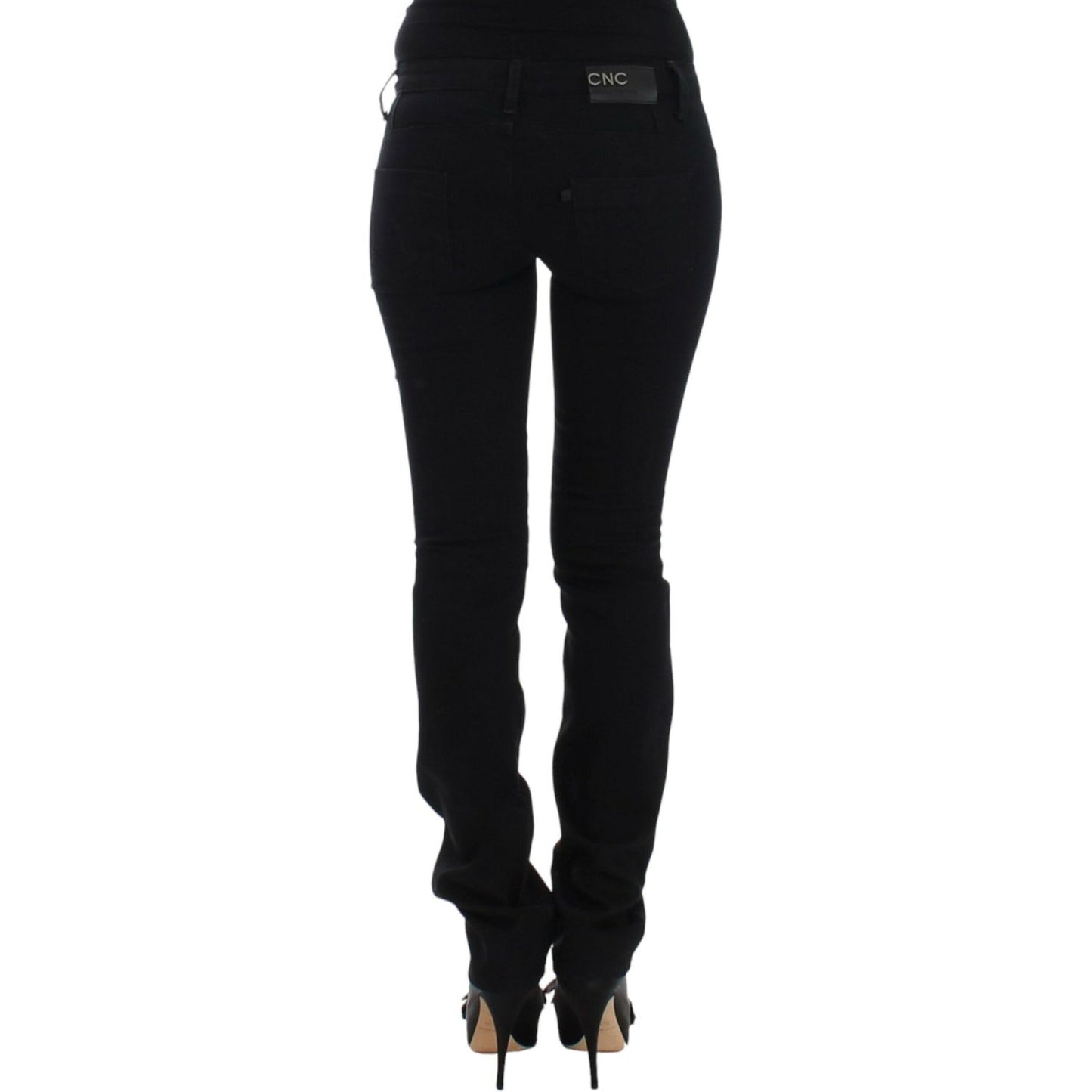 Costume National Black straight leg jeans 1728,35% elastan,67345645728,Black,Clothing,Costume National,Jeans & Pants - Women - Clothing,Jeans Denim - Clothing,Material: 65% cotton,New with tags,Straight-Leg Jeans - Jeans Denim - Clothing,W26,Women,Women -