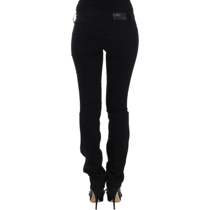 Costume National Black straight leg jeans 1728,35% elastan,67345645728,Black,Clothing,Costume National,Jeans & Pants - Women - Clothing,Jeans Denim - Clothing,Material: 65% cotton,New with tags,Straight-Leg Jeans - Jeans Denim - Clothing,W26,Women,Women -