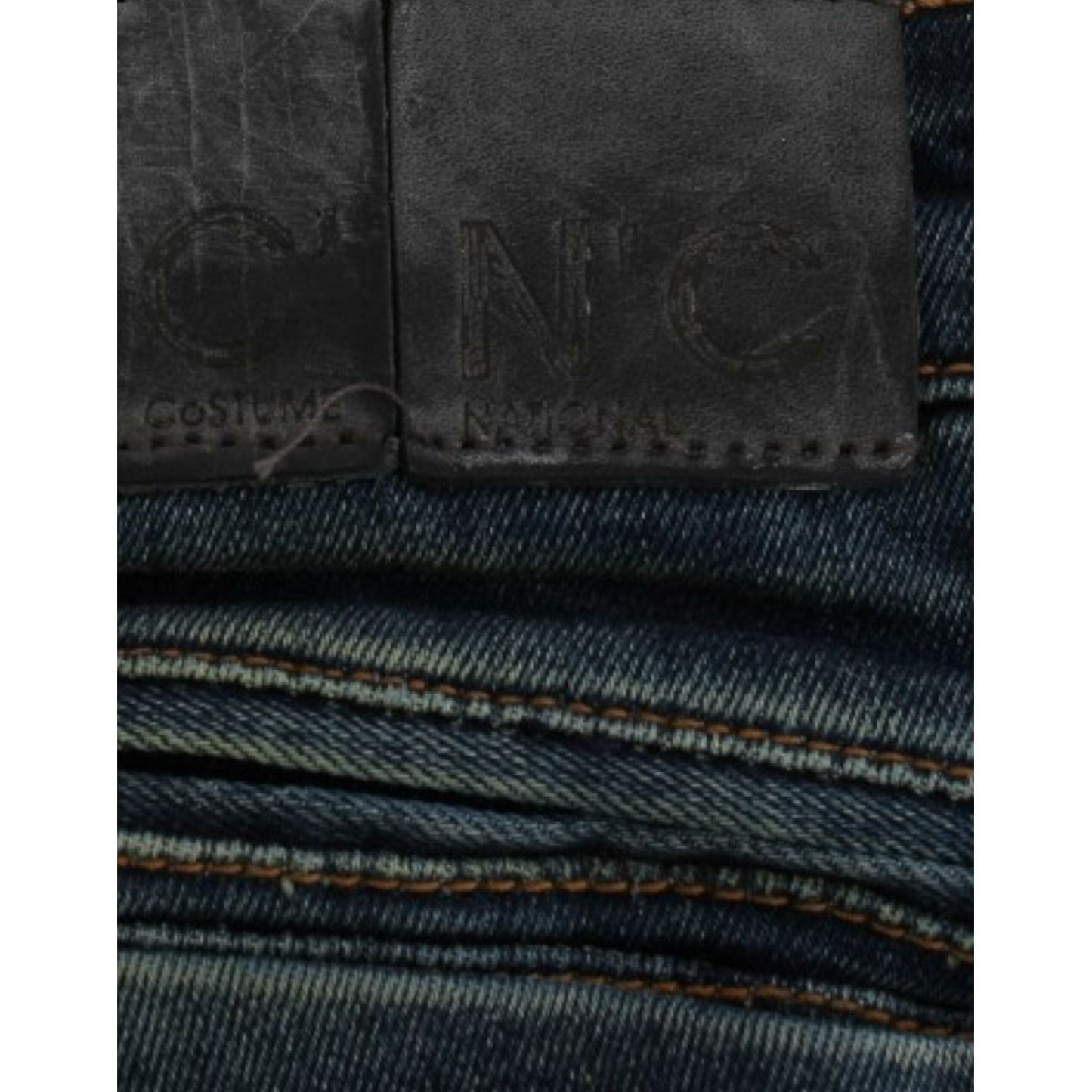 Costume National Blue straight leg jeans 1728,3% elastan,6% polyester,67345645728,Blue,Clothing,Costume National,Jeans & Pants - Women - Clothing,Jeans Denim - Clothing,Material: 91% cotton,New with tags,Straight-Leg Jeans - Jeans Denim - Clothing,W26,Wom