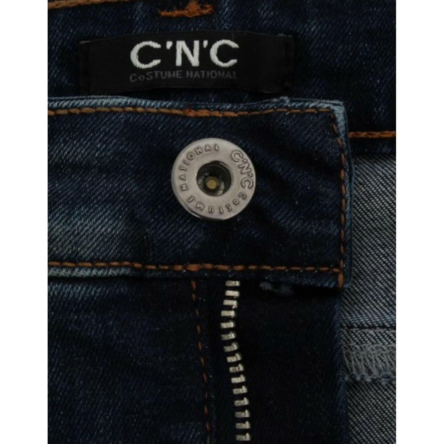 Costume National Blue straight leg jeans 1728,3% elastan,6% polyester,67345645728,Blue,Clothing,Costume National,Jeans & Pants - Women - Clothing,Jeans Denim - Clothing,Material: 91% cotton,New with tags,Straight-Leg Jeans - Jeans Denim - Clothing,W26,Wom