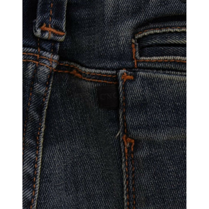 Costume National Blue straight leg jeans 1728,3% elastan,6% polyester,67345645728,Blue,Clothing,Costume National,Jeans & Pants - Women - Clothing,Jeans Denim - Clothing,Material: 91% cotton,New with tags,Straight-Leg Jeans - Jeans Denim - Clothing,W26,Wom