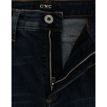 Costume National Blue straight leg jeans 1728,3% elastan,6% polyester,67345645728,Blue,Clothing,Costume National,Jeans & Pants - Women - Clothing,Jeans Denim - Clothing,Material: 91% cotton,New with tags,Straight-Leg Jeans - Jeans Denim - Clothing,W26,Wom