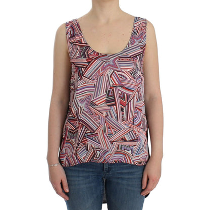 Costume National Multicolor sleeveless top 1728,67345645728,Clothing,Costume National,M,Material: 100% Polyester,Multicolor,New with tags,S,Sleeveless - T-Shirts - Clothing,T-Shirts - Clothing,Tops & T-Shirts - Women - Clothing,Women,Women - Clothing