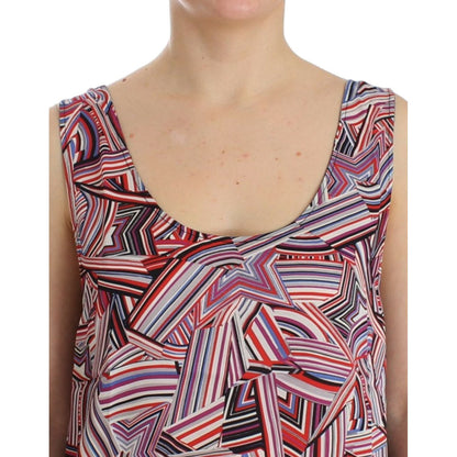 Costume National Multicolor sleeveless top 1728,67345645728,Clothing,Costume National,M,Material: 100% Polyester,Multicolor,New with tags,S,Sleeveless - T-Shirts - Clothing,T-Shirts - Clothing,Tops & T-Shirts - Women - Clothing,Women,Women - Clothing
