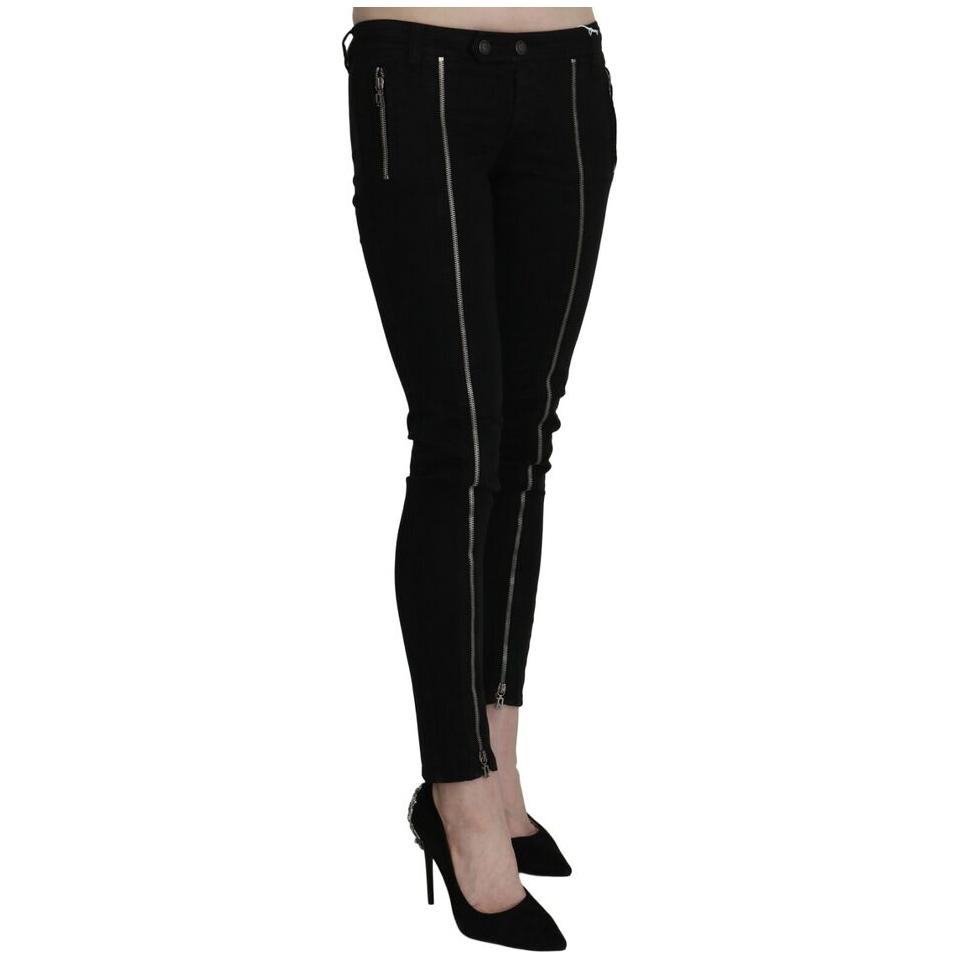 Dolce & Gabbana Chic Black Low Waist Slim Fit Skinny Jeans Dolce & Gabbana