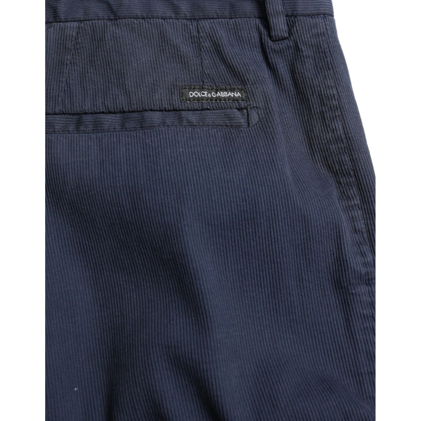 Dolce & Gabbana Elegant Dark Blue Skinny Dress Pants Dolce & Gabbana