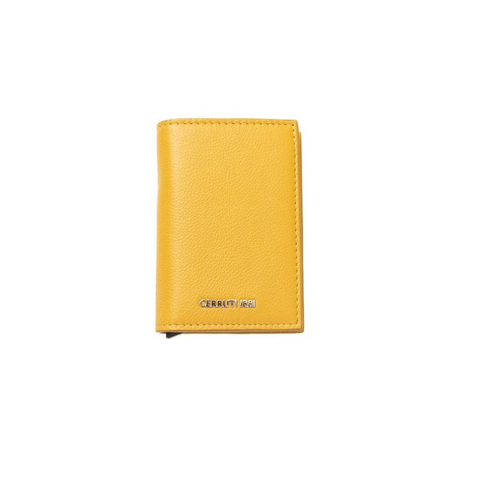 Cerruti 1881 Yellow Calfskin Men Wallet 1728,67345744032,Accessories,Bags,Bicolor,Cerruti 1881,Men,Men - Bags,New with tags,Wallets - Accessories,Wallets - Men - Bags,Wallets - Wallets - Accessories