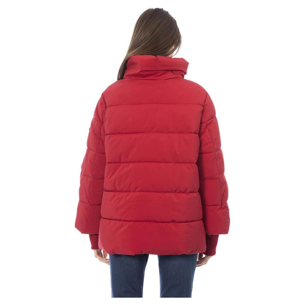 Baldinini Trend Red Polyamide Women Jacket Baldinini Trend