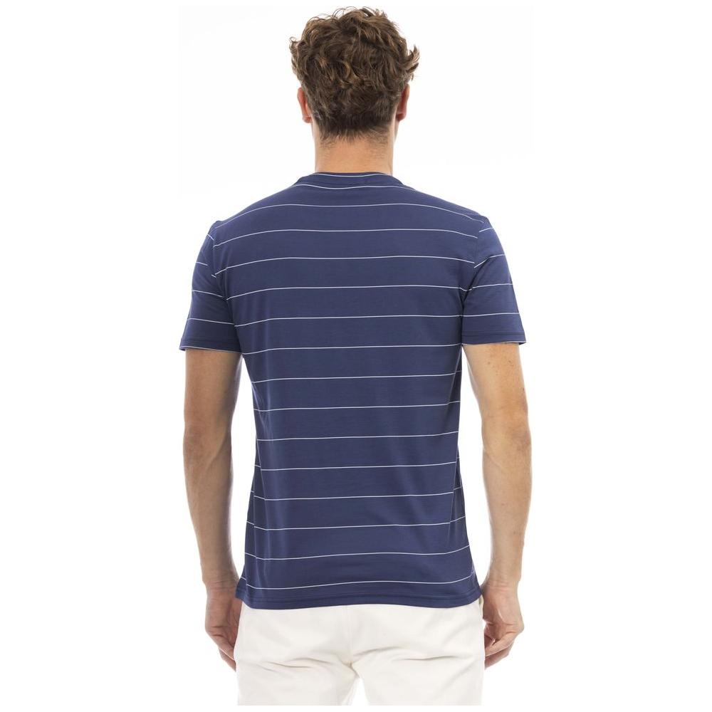 Baldinini Trend Blue Cotton Men T-Shirt Baldinini Trend