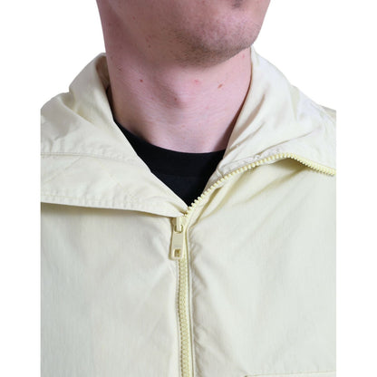 Dolce & Gabbana Yellow Nylon Collared Full Zip Parka Jacket 1728,67345645728,Clothing,Dolce & Gabbana,IT50 | L,Jackets & Coats - Clothing,Jackets - Men - Clothing,Material: 58% Nylon 42% Polyester,Men,Men - Clothing,New with tags,Parkas - Jackets & Coats