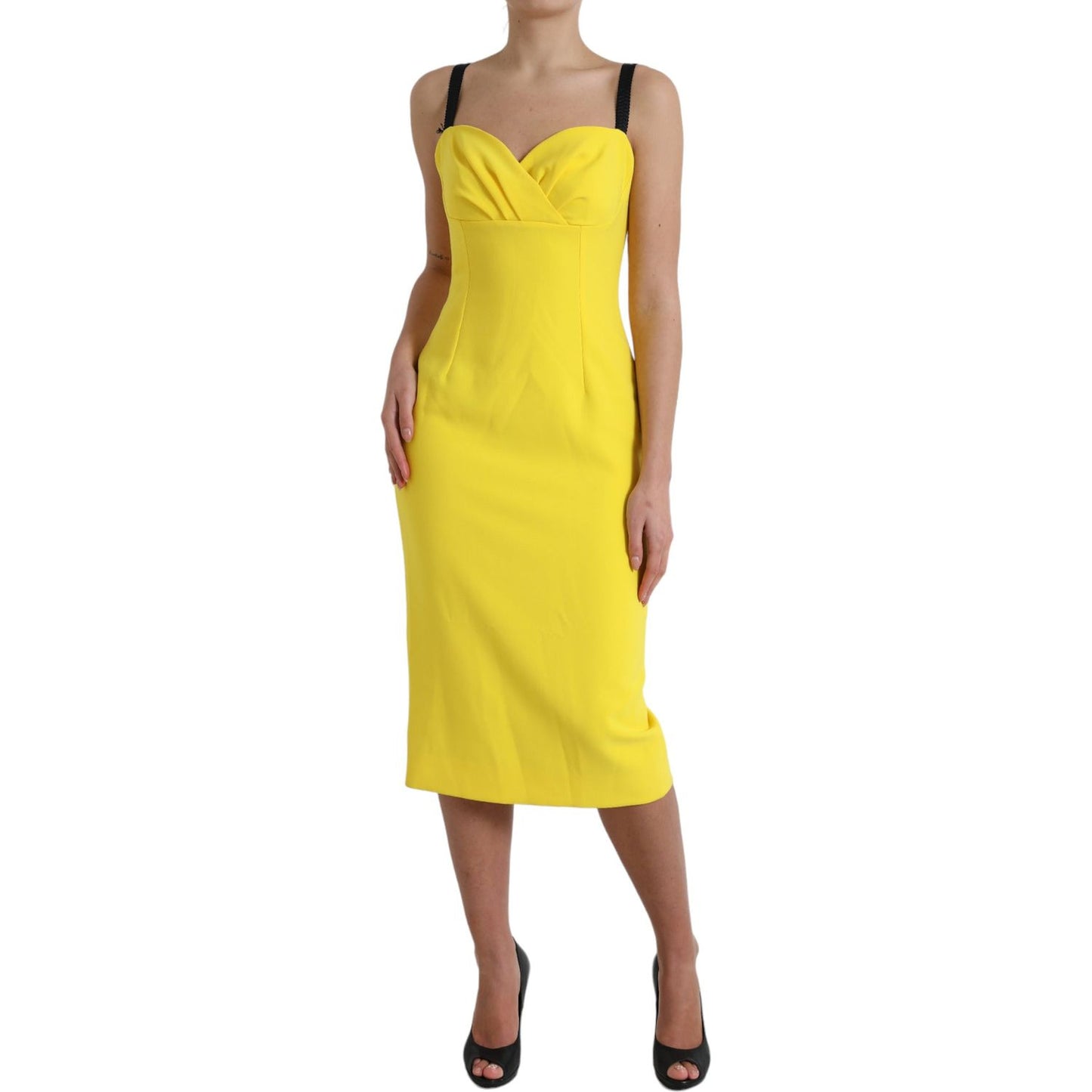 Dolce & Gabbana Sunshine Chic Sleeveless Midi Dress Dolce & Gabbana